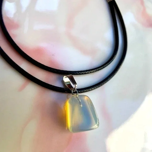 Natural Stone Pendant Necklace - Picture 2 of 2